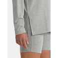 thumbnail image 3 of Lissome Women’s Super Soft Jersey Knit Long Sleeve Sleep Top and Shorts Pajama Set, 2-Piece, Sizes S-3X, 3 of 4