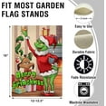 thumbnail image 2 of Merry Christmas Home Decorative Garden Flag Christmas Max Dog, Xmas Gifts House Yard Santa Fireplace Outside Decor, Winter Holiday Farmhouse Outdoor Small Decoration Double Sided 12 x 18, 2 of 6