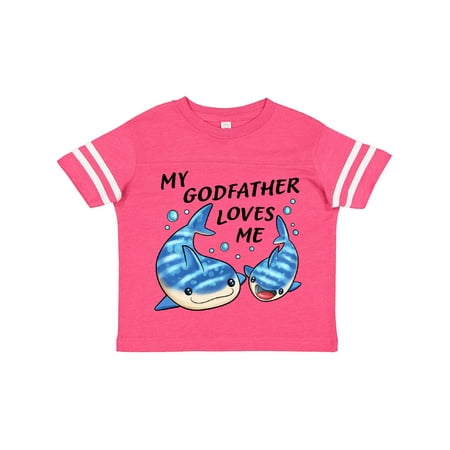 

Inktastic My Godfather Loves Me- whale shark Boys or Girls Toddler T-Shirt