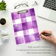 thumbnail image 3 of FORMRS Acrylic Clipboard with Low Profile Clip Standard A4 Letter Size, 12.5" x 9", Purple and White Pattern, 3 of 8