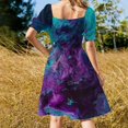 thumbnail image 4 of Robe Sans Manches Nébuleuse pour Femmes Été 2024 Longue Robe Vêtements Féminins Robes à Manches Longues, 4 of 5