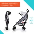 thumbnail image 2 of Summer Infant 3Dlite Convenience Stroller, Gray - Lightweight Stroller with Aluminum Frame, Large Seat Area, 4 Position Recline, Extra Large Storage Basket - Infant Stroller for Travel and More, 2 of 5
