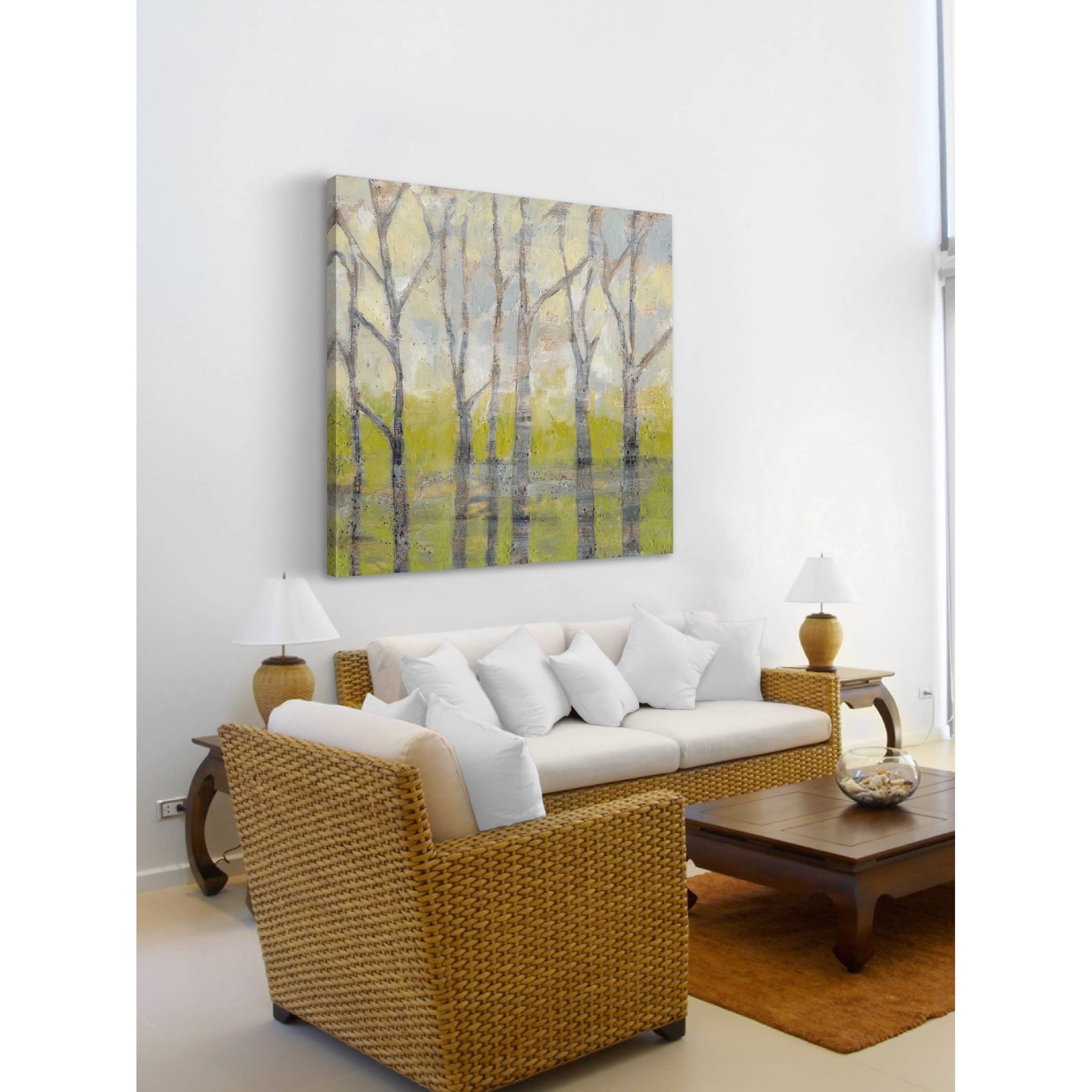 Marmont Hill "Whispering Treeline I" Painting Print on Wrapped Canvas