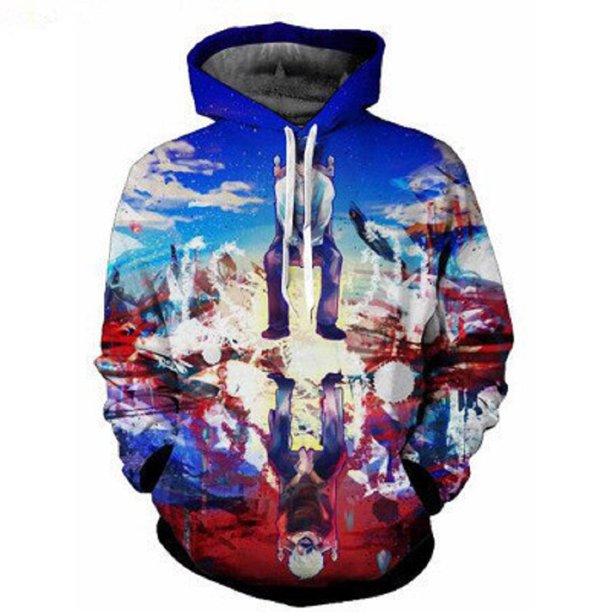 Halloween 3D impreso Tokyo Ghoul Pullover Hoodie hombres mujeres Cosplay disfraz sudadera Jersey chaquetas Tops124XL Deng Xun unisex