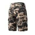 thumbnail image 6 of GrmtClth Men's Water Resistant Ripstop Cargo Shorts Casual Camouflage Short Pants Camping Multi Pockets Outdoor Work Shorts Trendy Clothes Khaki 4XL, 6 of 6