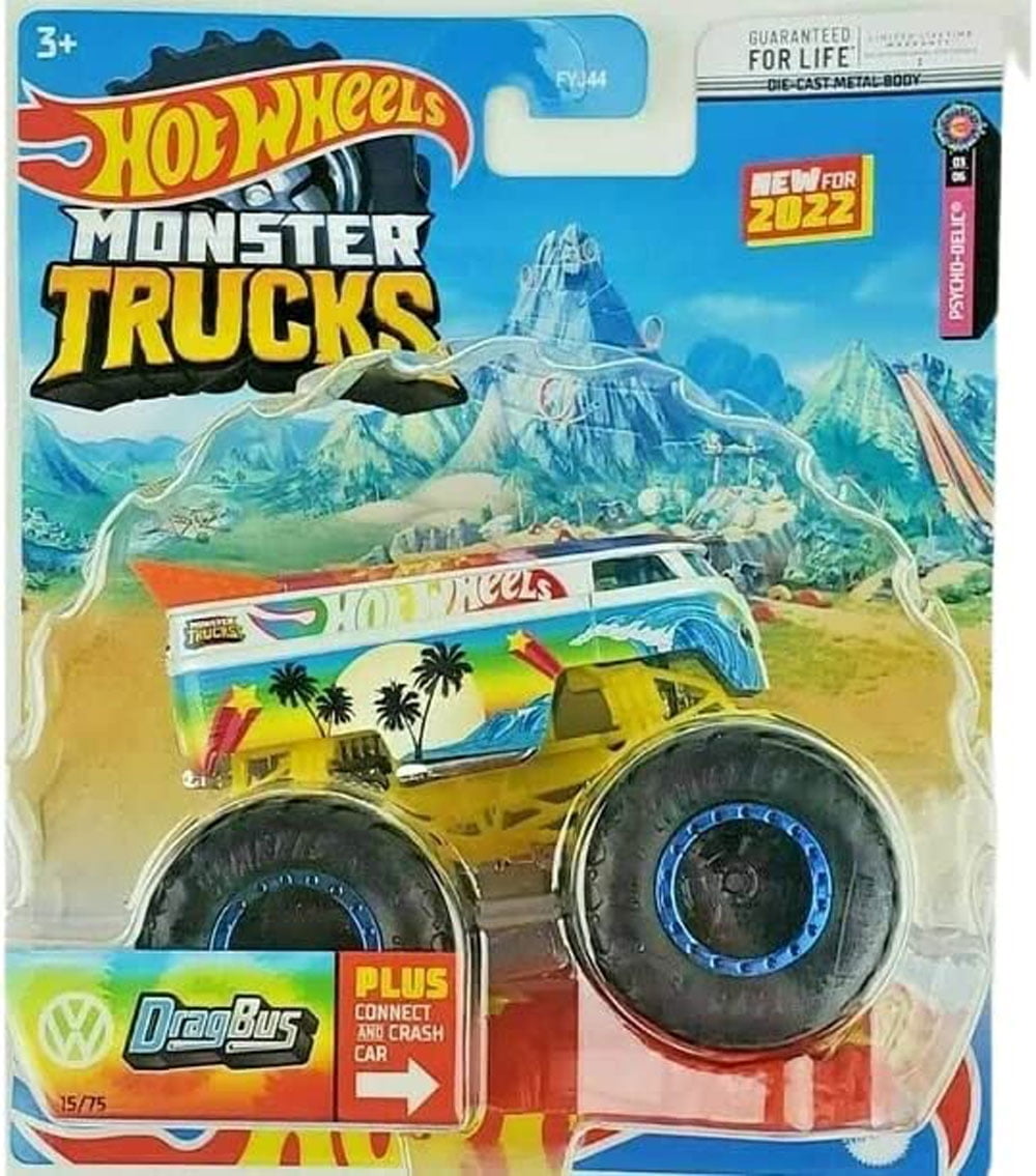 Hot Wheels Monster Trucks Town Hauler - Connect and Crash Car