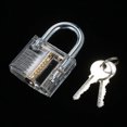 thumbnail image 1 of Training Transparent Padlock Visible Padlocks Lock Picking Tool Practice Locksmith Tools Lockpicking Set for Beginners Professionals Kids, 1 of 5