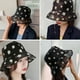 thumbnail image 3 of KAKOWELY Sombrero de pescador con estampado de margaritas para mujer, anti-UV, 3 of 5