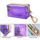 thumbnail image 3 of Laklulu Bolsas de almacenamiento impermeables Bolsa de aseo con cremallera transparente de PVC con asa, 3 of 6