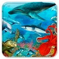 thumbnail image 2 of Vinyl Drink Coasters - Set of 4 - Reef Life, 2 of 3