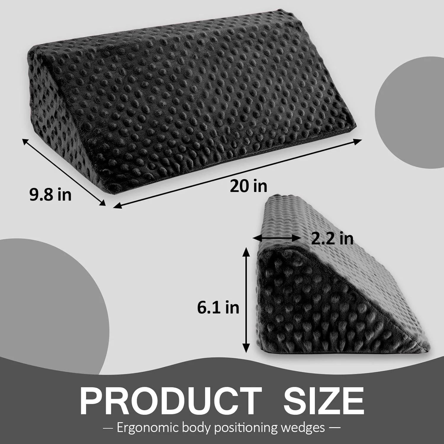Wedge Pillow for Side Sleeping, Body Positioning Foam Wedge Pillow, Side Wedg...