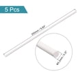 thumbnail image 2 of Unique Bargains ABS Plastic Rod Round Solid White Bar 5.2mmx250mm for Architectural Model Making, DIY Sand Table, 5 Pack, 2 of 5