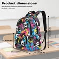 thumbnail image 7 of FKELYI Grunge Funny Skull Print 17 Inch School Backpack for Boys & Girls Spacious Schoolbag for Elementary Student Casual Daypack Lightweight Book Bag Travel Bags, 7 of 7