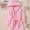 Light Pink, variant on Boys Robe White Robe Long Sleeve Robe with Hood 2T Boy Pajamas