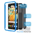 thumbnail image 5 of Njjex Phone Cases for Samsung Galaxy S21 Plus S21+ 5G 6.7" 2021, [2 Pack Temerped Glass Screen Protector] Combo Holster Belt Clip [Heavy Duty] [Kickstand] Full-Body Rugged Holster Case (Blue), 5 of 9