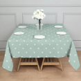 thumbnail image 3 of Christmas Square Tablecloth 52x52 Inch – Waterproof Polyester Printed Table Cover, Wrinkle Resistant & Washable for Kitchen Dining Picnic Party Decor, Single-v4-15, White, 3 of 6