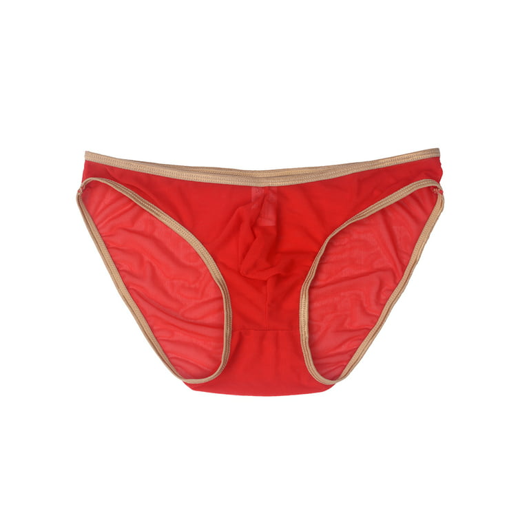 Mens See-through Briefs Sexy Sheer Underwear Panties Lingerie