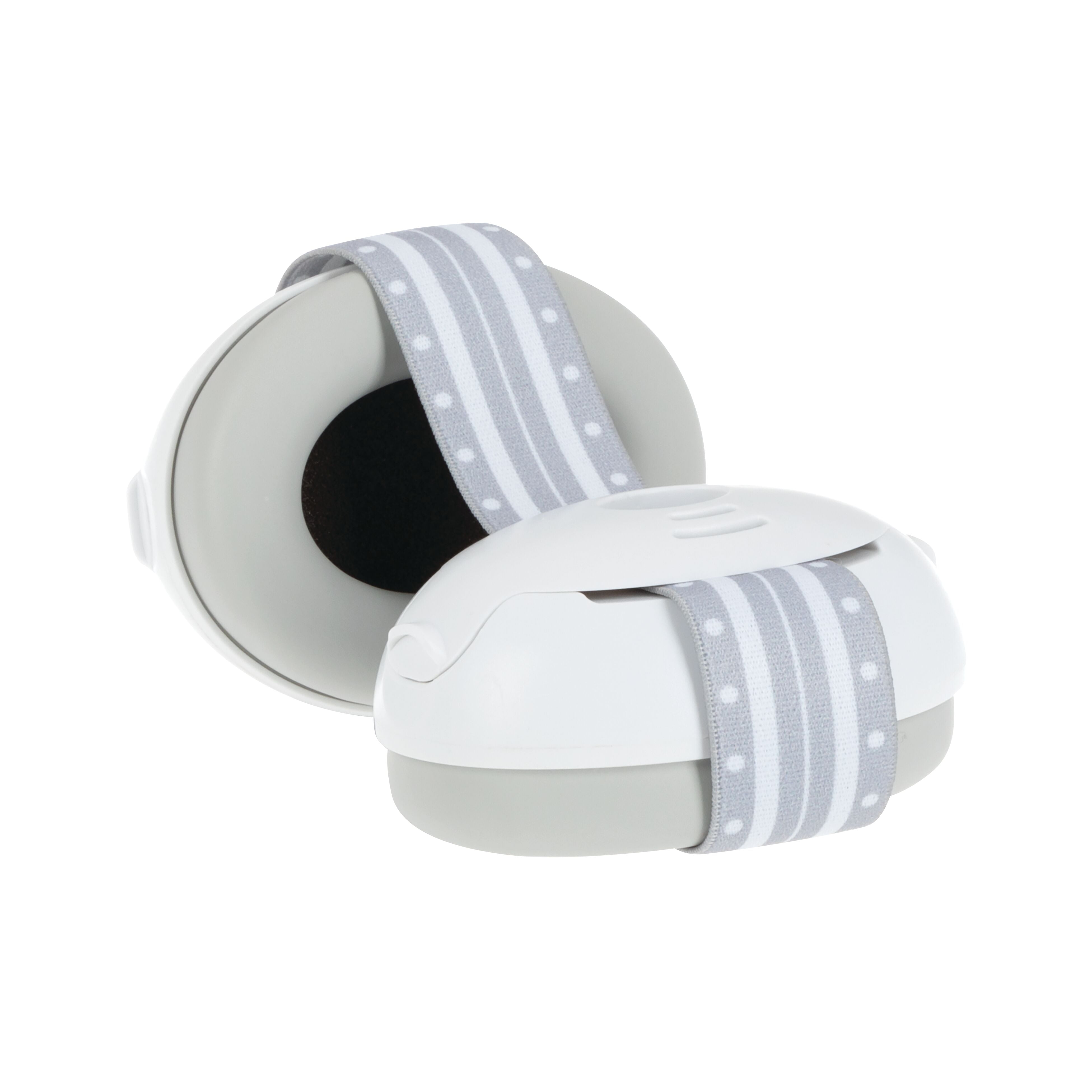 Nuby Soft Sounds Adjustable Earmuffs for Babies, White