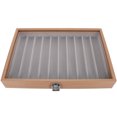 thumbnail image 4 of IFANLANDOR Jewelry Organizer Travel Jewelry Tray Black 1Set 13.76X9.43X1.97in, 4 of 7