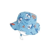 Boiiwant Baby Cartoon Fisherman Hat, Dinosaur / Shark / Bear Pattern Basin Hat