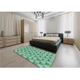 thumbnail image 4 of Ahgly Company Indoor Rectangle Patterned Turquoise Green Area Rugs, 4' x 6', 4 of 6