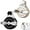 Black+white, variant on Mechanical Loud Sound Pilot, Magnetic & Battery Free with Extra Loud Alarm, Kitchen Small Timer with Magnet, Manual Wind Up Timer, for Cooking Baking Home (White)