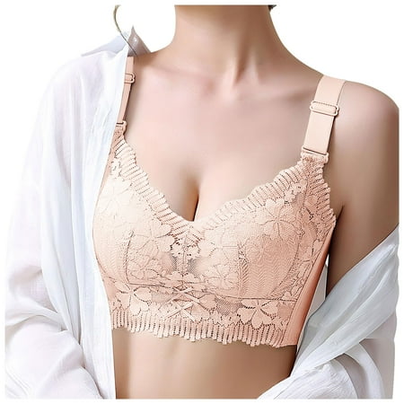 Xiaoxatg Sleeping Bra Bra Instant Cleavage Lift Stability High Elasticity No Restraint Beautiful And Back Beautiful Bra One Strap Sports Bras for Women
