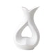 thumbnail image 4 of Jarrón decorativo en forma de corazón para repisa, estantería, chimenea, entrada y ramo. Blanco S, 4 of 9