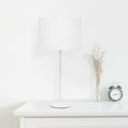 thumbnail image 2 of Mod Lighting and Decor Stick Lamp with Drum Shade - 22.5" - White, 2 of 9