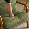 thumbnail image 6 of UBesGoo, Linen Upholstered Accent Chair, Green, 6 of 8