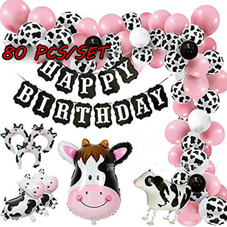 Great Choice Products 3 Pcs Pink One Balloon Boxes for Cow First Birth
