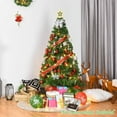 thumbnail image 4 of Artificial Christmas Tree, Xmas Pine Tree with Metal Christmas Tree Stand,Christmas Tree for Indoor and Outdoor Holiday Decoration (35 inch,Snow Frosted), 4 of 6