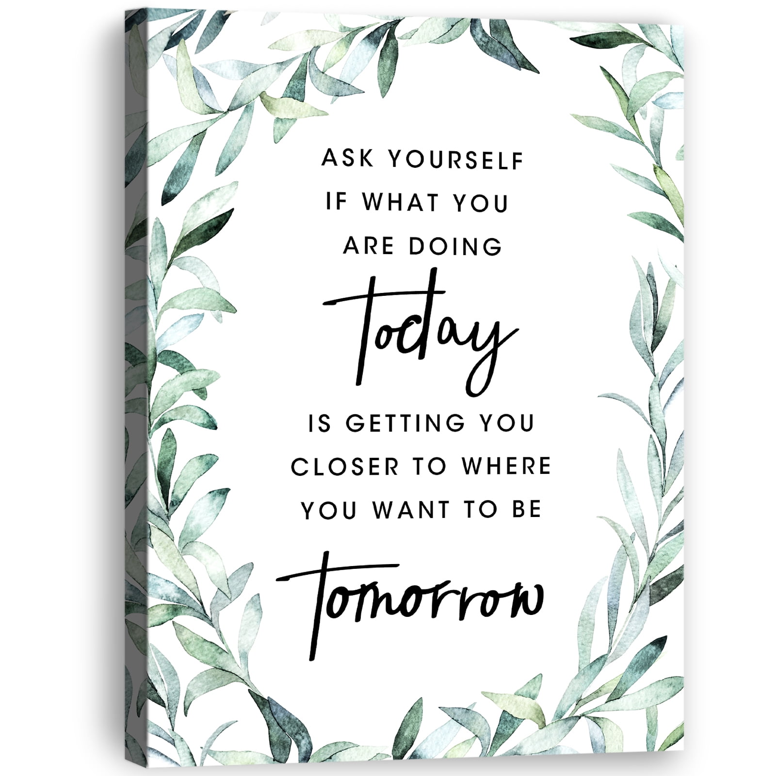 Ask yourself if what you're doing today is getting closer to where you want  to be tomorrow.