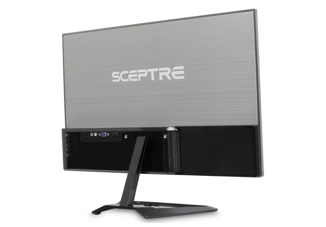 Sceptre 22-Inch 1080p LED Monitor Ultra Slim HDMI VGA, Metal Black 2018  (E225W-1920RR)
