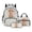 White and Brown - Highland Cattle Butterfly, variant on DISNIMO Backpack for Girls, Highland Cattle Butterfly Printed Lightweight Bookbag with Lunch Box Set, Large 17 Inch Kids School Bag 3pcs Set with Pencil Case, Kids Teens Back to School Gifts