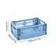 thumbnail image 3 of Desktop Folding Storage Basket Kitchen Household Refrigerator Industrial Style Coffee Corner Sundry Organising Basket Stackable Small Size, 3 of 6