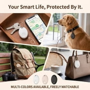 Air Tracker, Key Tracker Tag-4 Pack, Item Finder Works with Find My App (iOS Only), Wallet Tracker for Keys/Wallets，Worldwide Tracking