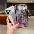 thumbnail image 3 of Dteck for iPhone 11 Bling Diamond Butterfly Case, Cute Luxury Sparkle Glitter Diamond Crystal Rhinestone Protective Case Cover for Girls Women Kids, Silver, 3 of 6