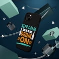 thumbnail image 3 of DistinctInk Tough Case for Apple iPhone 13 MINI (5.4" Screen), Compatible with MagSafe Charging - Keep Calm And Drink On, 3 of 6