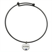 Personalized Planet Expandable Bracelet with Sterling Silver Name and Birthstone Charm ,Women's