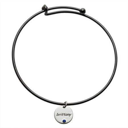 Personalized Planet Expandable Bracelet with Sterling Silver Name and Birthstone Charm ,Women's