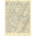 thumbnail image 2 of USGS 19x24 Black Ornate Wood Framed with Double Matting Museum Art Print Titled - Paw Paw Maryland West Virginia Pennsylvania Quad, 2 of 4