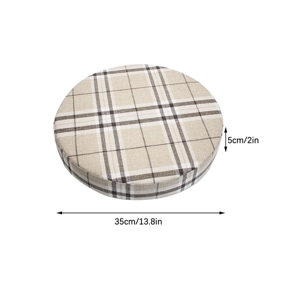 Outdoor Bistro Chair Cushions, 2.5“ Thick Round Seat Cushions, 13.8x2in Waterproof Round Patio Chair Cushions for Outdoor Furniture, Round Chair Pads for Garden