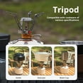 thumbnail image 4 of Visland Mini Camping Stove Firepower Adjustable Windproof Small Foldable 3000W High Power Outdoor Gas Stove with Storage Box, 4 of 7