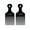 6in Black, variant on 7" Plastic Pick Comb (2 Pack)