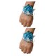 thumbnail image 4 of Ramillete de muñeca Naiovety con rosa ligera N14azul pavo real 2Conjunto, 4 of 6