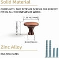 thumbnail image 6 of Goo-Ki 6 Pack Cabinet Knobs Antique Copper Zinc Alloy Kitchen Drawer Knobs for Cupboard Wardrobes, 6 of 6