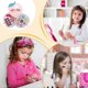 thumbnail image 3 of Children's MakeUp, Toy Makeup, Real Cosmetic Girl Toys Pretend Toys Makeup Set, Peach Box Princess Dress Up Game, Christmas and Birthday Toy for, 3 of 5