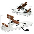 thumbnail image 5 of Foldable Sissy Squat Machine, Hip Thrust Machine with Push Up Stand, Multipurpose Glute Workout Equipment for Home Gym White, 5 of 9