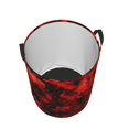 thumbnail image 3 of XMXT Collapsible Laundry Basket, Red Smoke Texture Waterproof Laundry Hamper, 40L Multicolor, 3 of 8